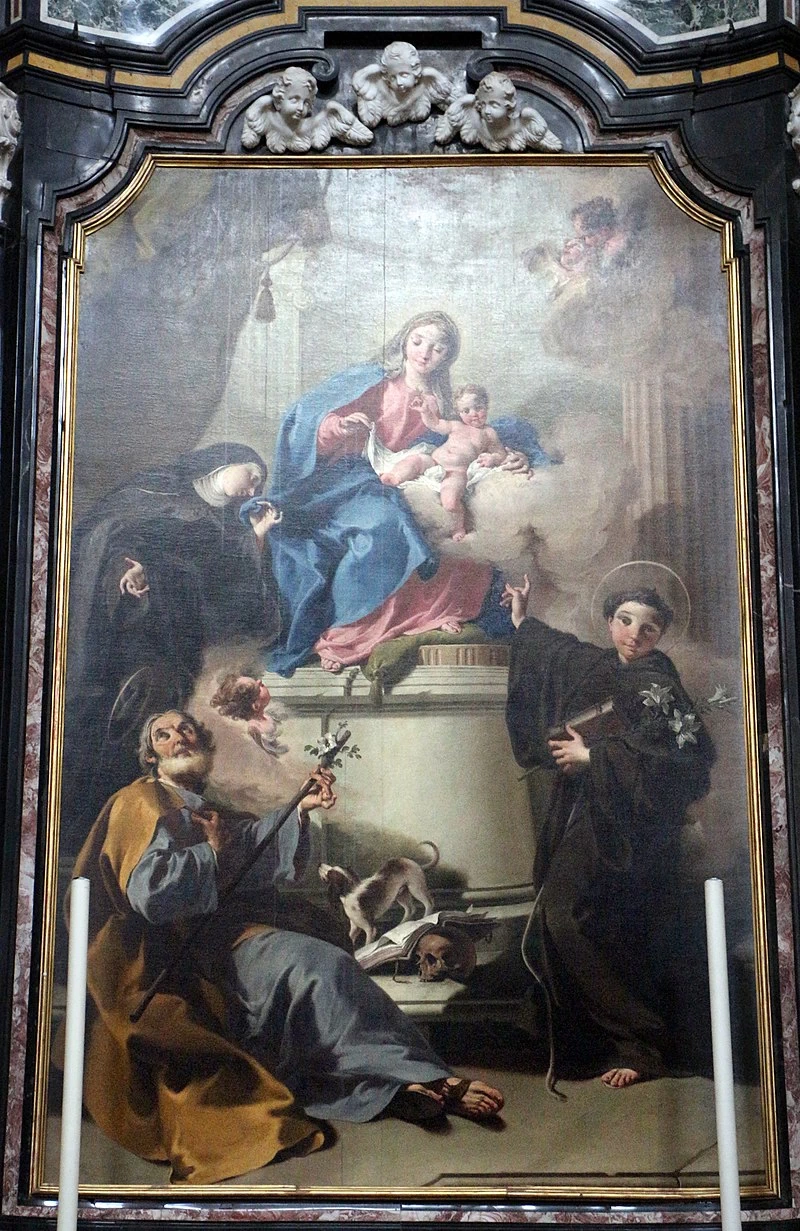   189-Giambattista Pittoni-Madonna col Bambino e santi